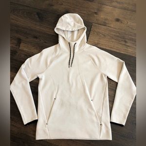 Old Navy off white/light tan hoodie,  black accents, size Medium
